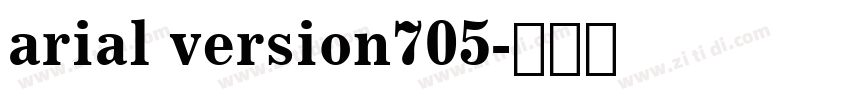 arial version705字体转换